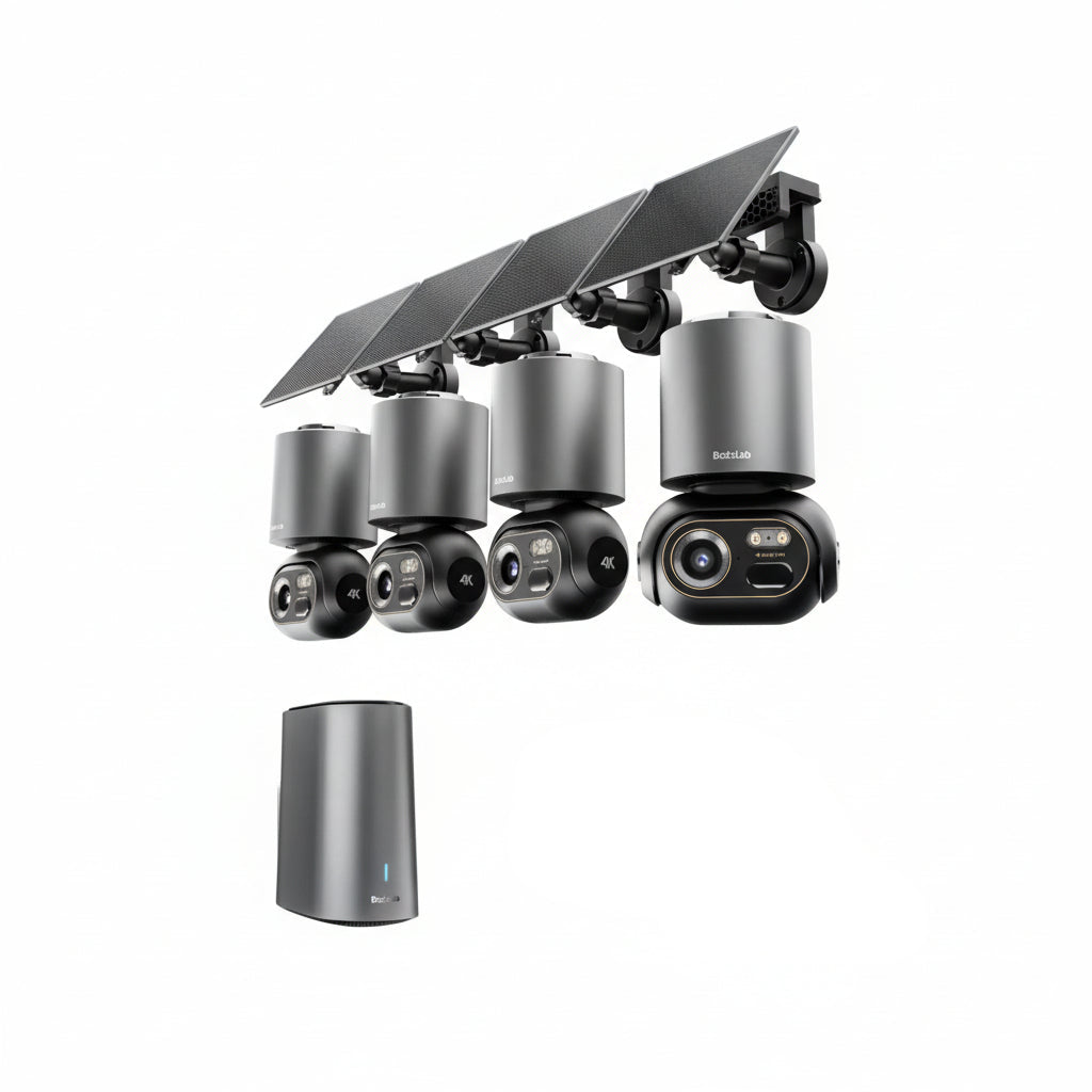 W510 4K AI Security Camera System | 4-Camera Kit