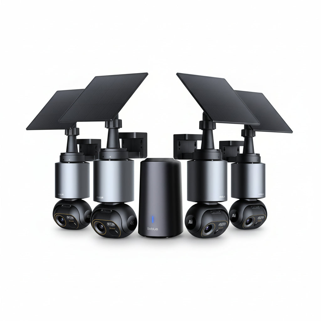 W510 4K AI Security Camera System | 4-Camera Kit