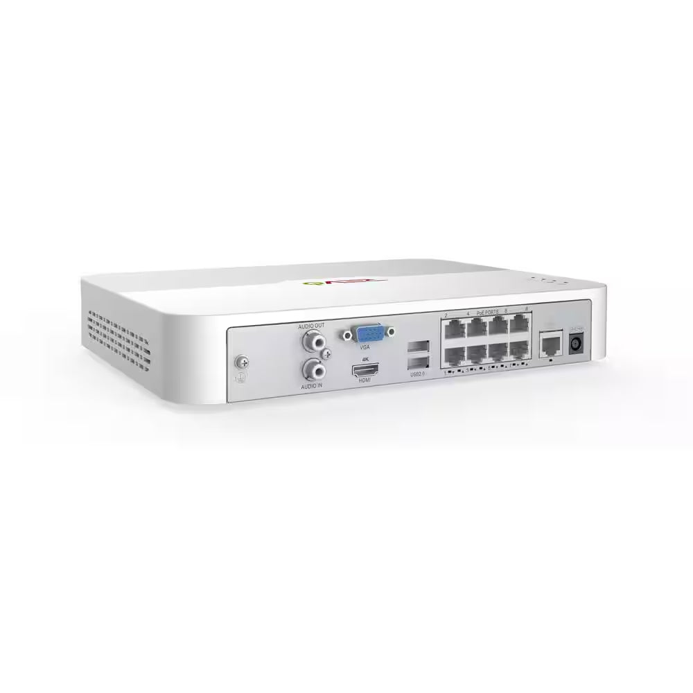 Ultra HD 8-Channel 1TB NVR Surveillance System with 4 2 Megapixel Cameras